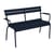 Luxembourg Bench with backrest metal blue / 2 seats - L 131 cm - Fermob
