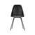 RE DSX - Eames Plastic Side Chair Chair plastic material black / (1950) - Black legs / Recycled - Vitra