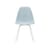 RE DSX - Eames Plastic Side Chair Chair plastic material blue / (1950) - White legs / Recycled - Vitra