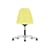 Chaise à roulettes RE PSCC - Eames Plastic Side Chair plastique jaune / (1950) - Recyclé - Vitra