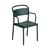Fauteuil empilable Linear métal vert - Muuto