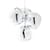 Suspension Melt Chandelier Small (2015) / LED - Ø 98 x H 103 cm / Polycarbonate métallisé (change de couleur) - Tom Dixon