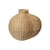 Vase Bola faser beige / 45 x 51 cm x H 50 cm - Geflochtenes Rattan handgefertigt - Ferm Living