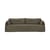 Canapé droit Weave tissu vert / 3 places - L 244 cm - Ethnicraft