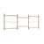 Étagère Wall Shelving – ws.85.3 bois naturel / L 239 x H 85 x Prof. 17,5 cm - MOEBE