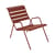 Lounge Sessel Monceau metall rot braun / stapelbar - Fermob