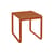rechteckiger Tisch Bellevie metall orange / 74 x 80 cm - Fermob