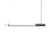 Suspension In Fine LED verre / L 105 cm - DCW éditions