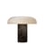 Tropico Media LED Table lamp glass stone white black / LED - H 32 cm / Glass & marble - Fontana Arte