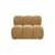 Gepolsterter Sessel Waffle textil braun / Sofa modulierbar - NV GALLERY