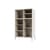 Ripple III Dresser wood white / Utensil case - W 69.6 x D 38 x H 105 cm / Corrugated Glass - MONTANA