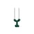 Chandelier Chunk Small métal vert - & klevering
