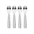 Forchetta per ostriche Colombina Fish metallo / Set da 4 - Alessi