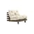Fauteuil convertible Roots / Dormeuse & lit d'appoint - 3 positions / Structure marron - KARUP DESIGN