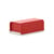 Butterdose Mattina metall rot / Porzellan & Stahl - Alessi