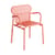 Fauteuil bridge empilable Week-end métal orange / Aluminium - Petite Friture