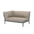 Divano da giardino modulare Level 2 tessuto beige / Schienale extra morbido - Angolo sinistro - L 139 x P 92,5 cm - Houe