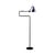 Lampadaire N°411 métal bleu / Orientable - H 138 cm / Lampe Gras - DCW éditions