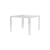 quadratischer Tisch Invisible plastikmaterial transparent 72 cm - Kartell
