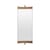 Specchio murale Vanity 1 legno naturale / L 28 x H 73,8 cm - Girevole - Gubi