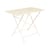 Table pliante Bistro métal beige / 97 x 57 cm - 4 personnes - Trou parasol - Fermob
