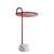 Tavolino d'appoggio Bowler metallo pietra rosso / Metallo & granito - Hay