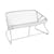 Canapé de jardin 2 places Sixties / L 118 cm - Plastique tressé - Fermob