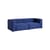 Canapé droit Mags n°1 tissu bleu / 2,5 places - L 228 cm - Hay