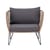 Fauteuil rembourré Mundo / Fils PVC - Bloomingville