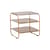 Table d'appoint Echo verre marron / 41 x 41 x H 42 cm - HÜBSCH