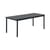 Table rectangulaire Linear métal noir / 200 x 75 cm - Muuto