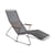 Transat inclinable Click Sunrocker plastique gris / 2 positions - Houe