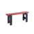 Banc Weekday Duo bois bleu rouge multicolore / L 111 cm - Hay