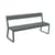 Bellevie Bench with backrest metal green grey L 161 cm / 4 persons - Fermob