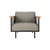 Fauteuil rembourré Corbey tissu gris - Ethnicraft