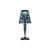 Kabellose, wiederaufladbare Außenlampe Big Battery LED plastikmaterial blau / H 37 cm - Aufladbar über USB - Kartell