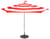 Parasol Stripesol métal tissu rouge / Ø 350 cm - Fatboy