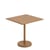 Table carrée Linear Café métal multicolore / 70 x 70 cm - Acier / Modèle d'exposition - Muuto