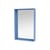 Wandspiegel Colour Frame - Shelfie holz blau / 46,8 x 69,6 x T 9,9 cm - MONTANA