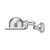 Applique Loft D1000 acier brossé / Design 1950 - Orientable + interrupteur intégré - Jieldé