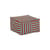 Pouf Otto tissu rouge / Repose-pieds - 55 x 55 cm - NOBODINOZ