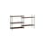Scaffale Shelving System – s.85.2.A legno marrone / L 162 x H 85 x P 35 cm - MOEBE