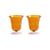 Bicchiere Eve vetro arancione / Set di 2 - 20 cl - & klevering