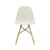 Stuhl RE DSW - Eames Plastic Side Chair plastikmaterial grau / (1950) - Beine aus hellem Holz / recycelt - Vitra