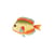 Assiette Fish rainbow / Plat - 25,5 x 17 cm - & klevering