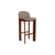 Chaise de bar Chisel 35 High / H 75 cm - Rembourrage cuir - Hay