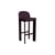 Chaise de bar Chisel 35 High / H 75 cm - Rembourrage tissu - Hay