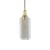 Pendelleuchte Amp Large glas grau gold / Ø 11,2 cm x H 26 cm - Glas & Messing - Normann Copenhagen