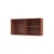 Wandablage Ripple I holz orange / Utensilien - B 69,6 x T 20 x H 35,4 cm / Gewelltes Glas - MONTANA