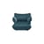 Fauteuil rembourré Sumo Loveseat bleu / Velours recyclé - Fatboy